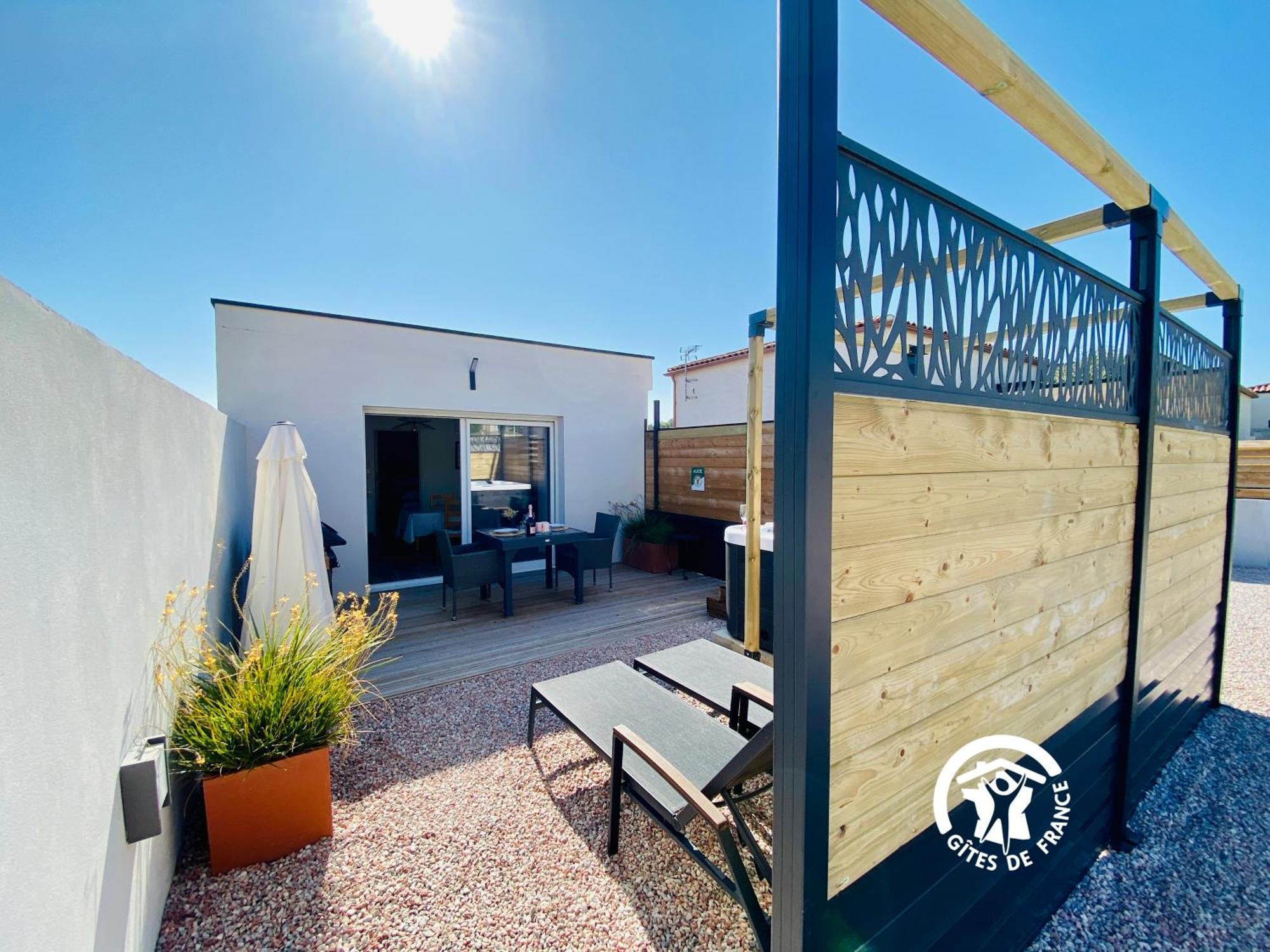 Gite & Spa Le Villemachois - 4 Etoiles - Jacuzzi Couvert - Calme Et Independant - Clim - Parking - 5 Min Carcassonne Villemoustaussou Exterior photo